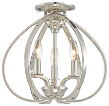 Minka-Lavery 4983-613 - Tilbury - 3 Light Semi Flush