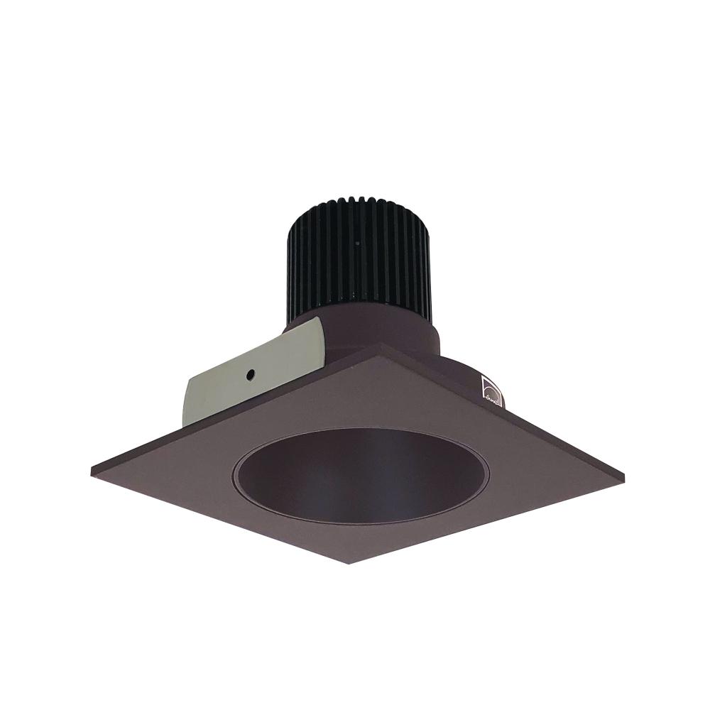 4" Iolite LED Square Reflector with Round Aperture, 10-Degree Optic, 850lm / 12W, 2700K, Bronze