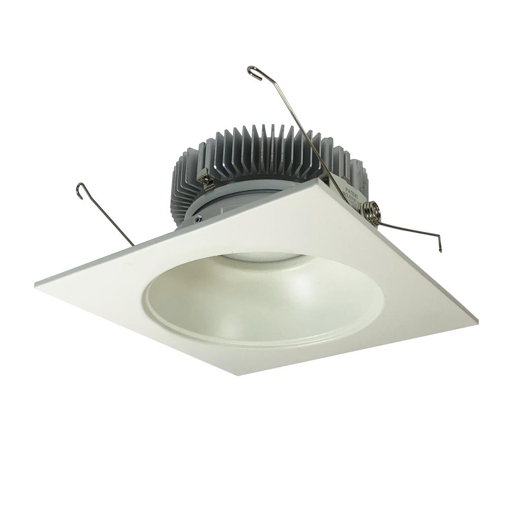 6" Cobalt Dedicated High Lumen Square/Round, 1500lm, 3500K, Matte Powder White Reflector / Matte