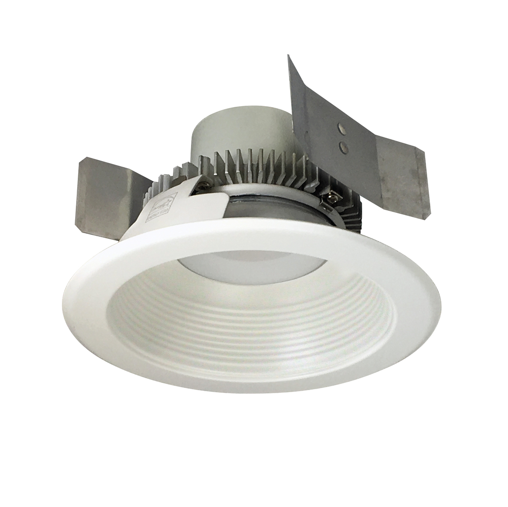 5" Cobalt Click Round Retrofit Baffle, 1000lm / 12W, 3000K, White Baffle / White Flange