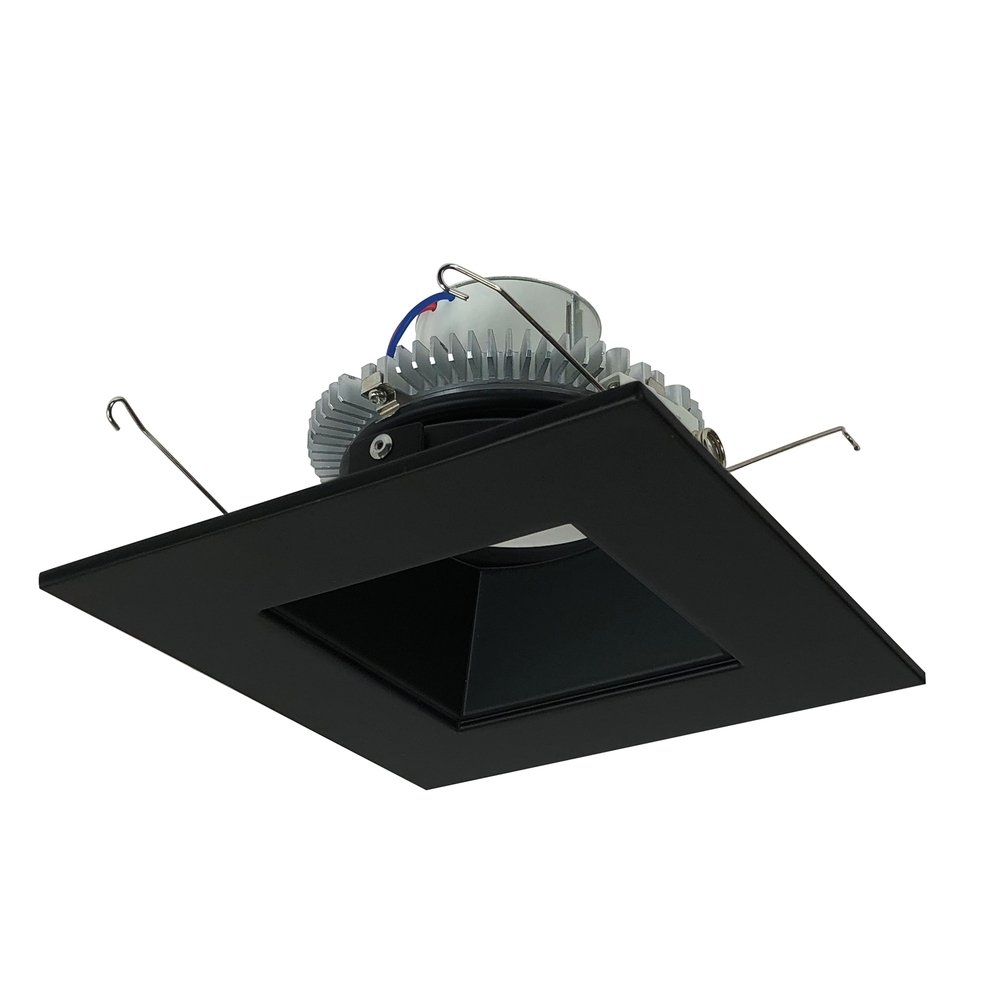 6" Cobalt Click Square Retrofit Reflector with Square Aperture, 1000lm / 12W, 4000K, Black