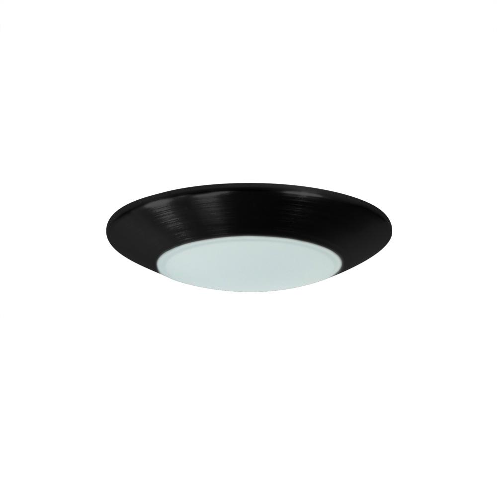 4" AC Opal LED Surface Mount, 700lm / 10.5W, 4000K, Black finish