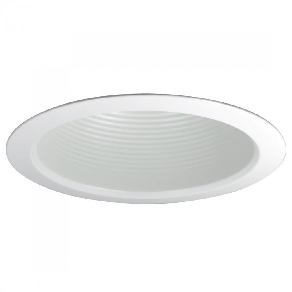 5" Air-Tight Baffled Lensless Shower Trim, White