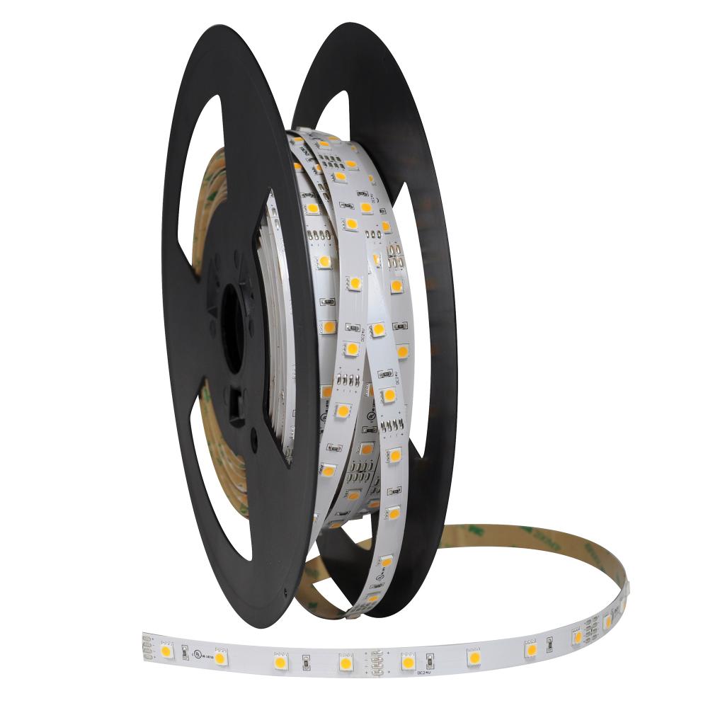 High Output 100' 24V Continuous LED Tape Light, 310lm / 4.3W per foot, 4200K, 90+ CRI