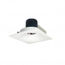 Nora NIO-4SNB27QMPW - 4" Iolite LED Square Bullnose, 10-Degree Optic, 950lm / 12W, 2700K, Matte Powder White Finish