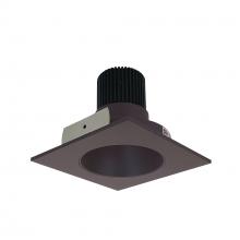 Nora NIO-4SNDC27QBZ - 4" Iolite LED Square Reflector with Round Aperture, 10-Degree Optic, 850lm / 12W, 2700K, Bronze