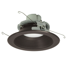 Nora NLCBC2-65227BZBZ/A - 6" Cobalt Click Round Retrofit Baffle, 750lm / 10W, 2700K, Bronze Baffle / Bronze Flange