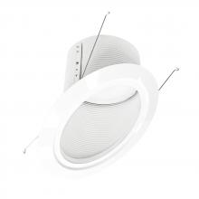 Nora NLRS-6S12L127W - 6" Super Sloped LED Retrofit Baffle, 1200lm / 16W, 2700K, White Baffle / White Flange