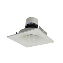 Nora NPR-4SNB27XWW - 4" Pearl LED Square Bullnose Retrofit, 1000lm / 12W, 2700K, White Finish