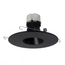 Nora NPR-56RNDC30XBB - 5"/6" Pearl LED Round Retrofit Reflector, 1200lm / 12W, 3000K, Black Reflector / Black