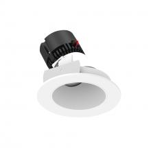 Nora NPRLV-4RSLA35XMPW - 4" Pearl Low Voltage LED Round Adjustable Slot Retrofit, 1050lm / 11W, 3500K, Matte Powder White