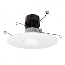 Nora NPRLV-56RNDC40XMPW - 5"/6" Pearl Low Voltage LED Round Retrofit Reflector, 1150lm / 11W, 4000K, Matte Powder