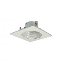 Nora NS-4910WW - 4" WHTH BAFFLE, SQ WHITE TRIM