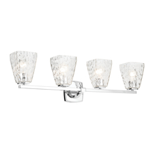 Kichler 55217CHWTR - Marant 33.25" 4-Light Vanity Light with Clear Water Glass in Chrome