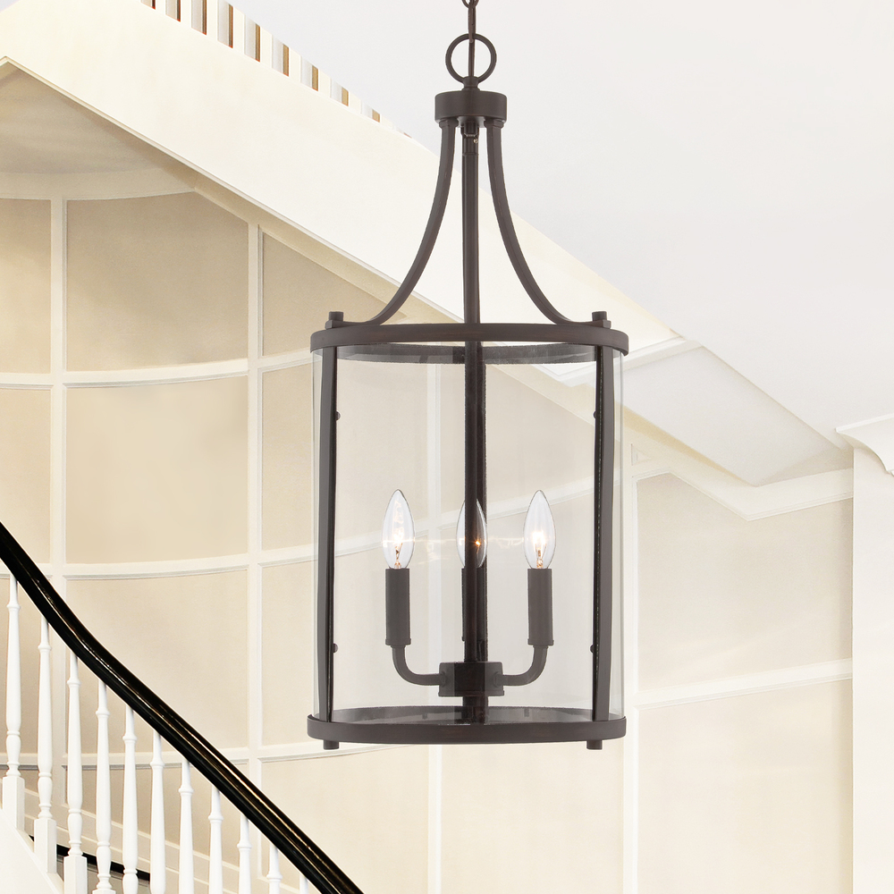 Penrose 3-Light Pendant in English Bronze