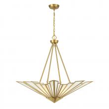 Savoy House 7-1038-4-322 - Rivage 4-Light Pendant in Warm Brass