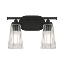 Savoy House 8-1745-2-BK - Chantilly 2-Light Bathroom Vanity Light in Matte Black