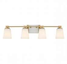 Savoy House 8-6901-4-322 - Darby 4-Light Bathroom Vanity Light in Warm Brass