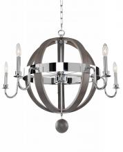 Kalco 300481CH - Sharlow 5 Light Chandelier