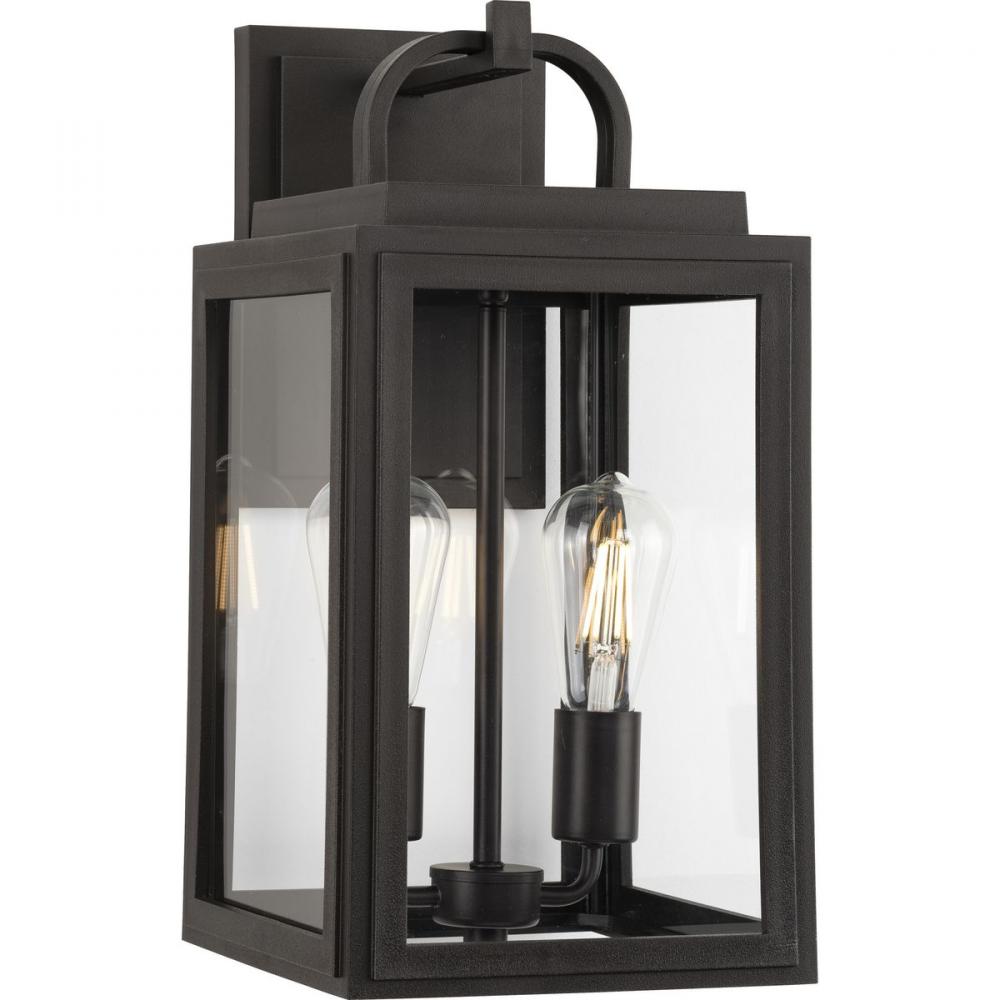 Grandbury Collection Two-Light Transitional Antique Bronze Outdoor Wall Lantern with DURASHIELD