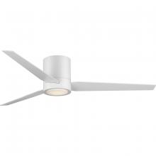 Progress P2588-2830K - Braden 56" Integrated LED Indoor Satin White Mid-Century Modern Ceiling Fan with Light Kit and W