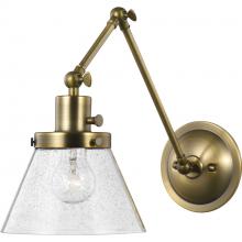 Progress P710094-163 - Hinton Collection Vintage Brass Swing Arm Wall Light