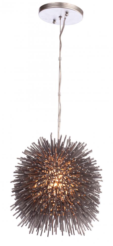 Urchin 1-Lt Mini Pendant - Painted Chrome