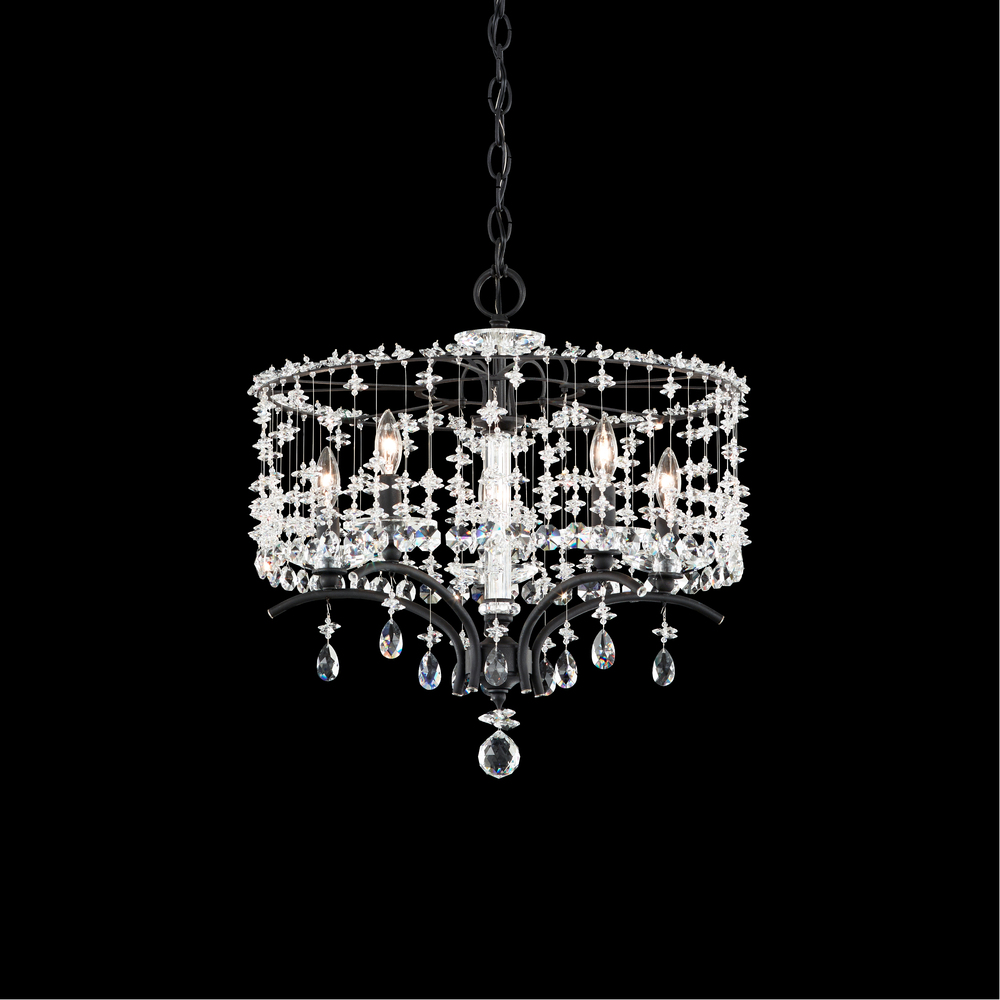 Bella Rose 5 Light 120V Chandelier in Heirloom Gold with Heritage Handcut Crystal