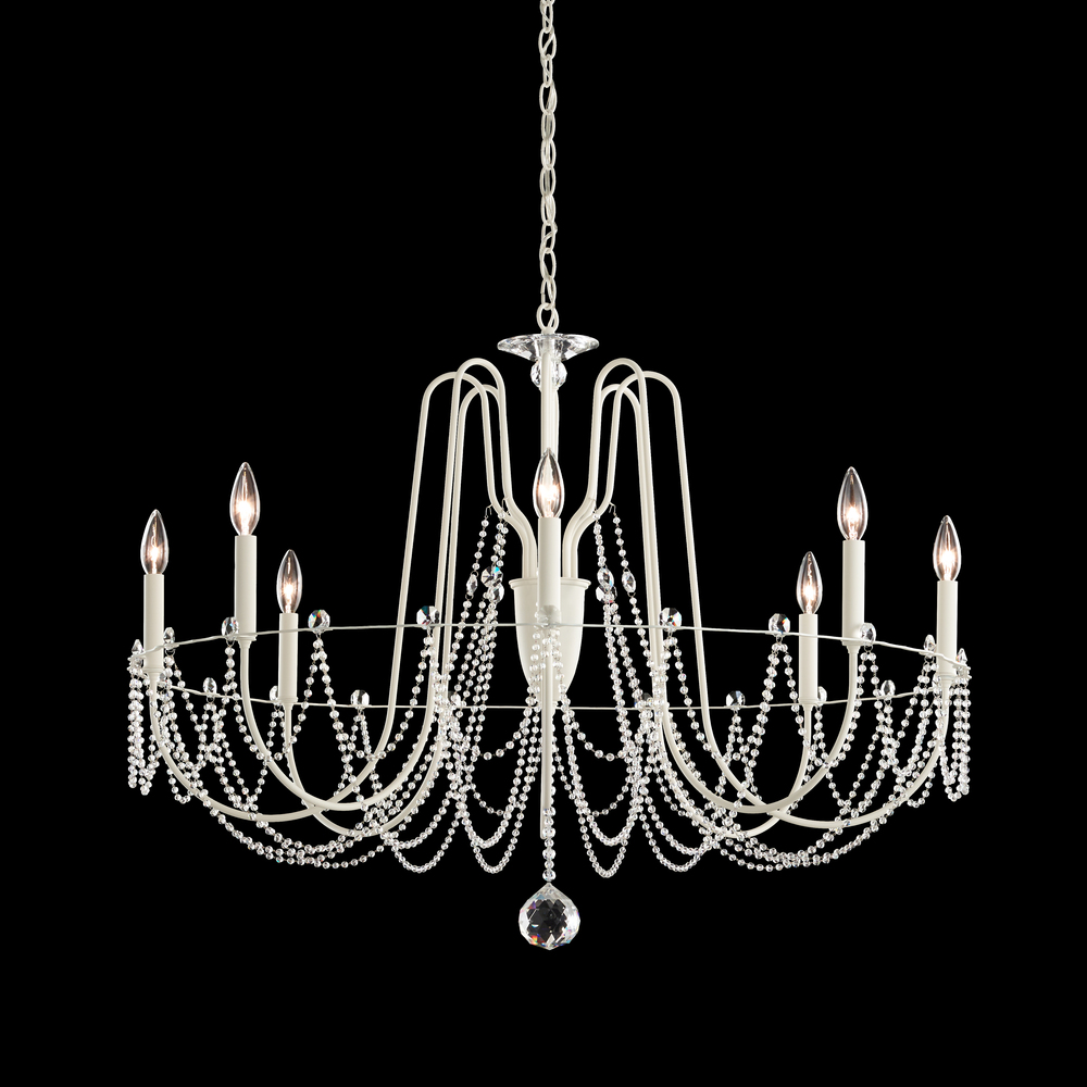 Esmery 8 Light 120V Chandelier in Etruscan Gold with Optic Crystal