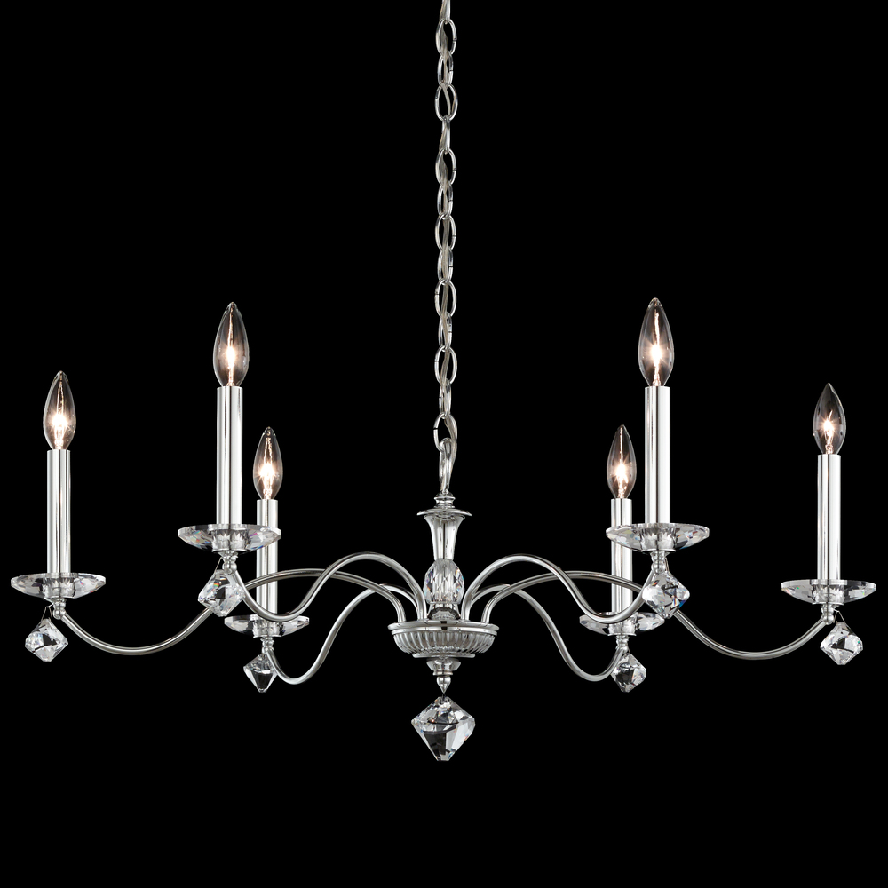 Modique 6 Light 120V Chandelier in Heirloom Gold with Heritage Handcut Crystal