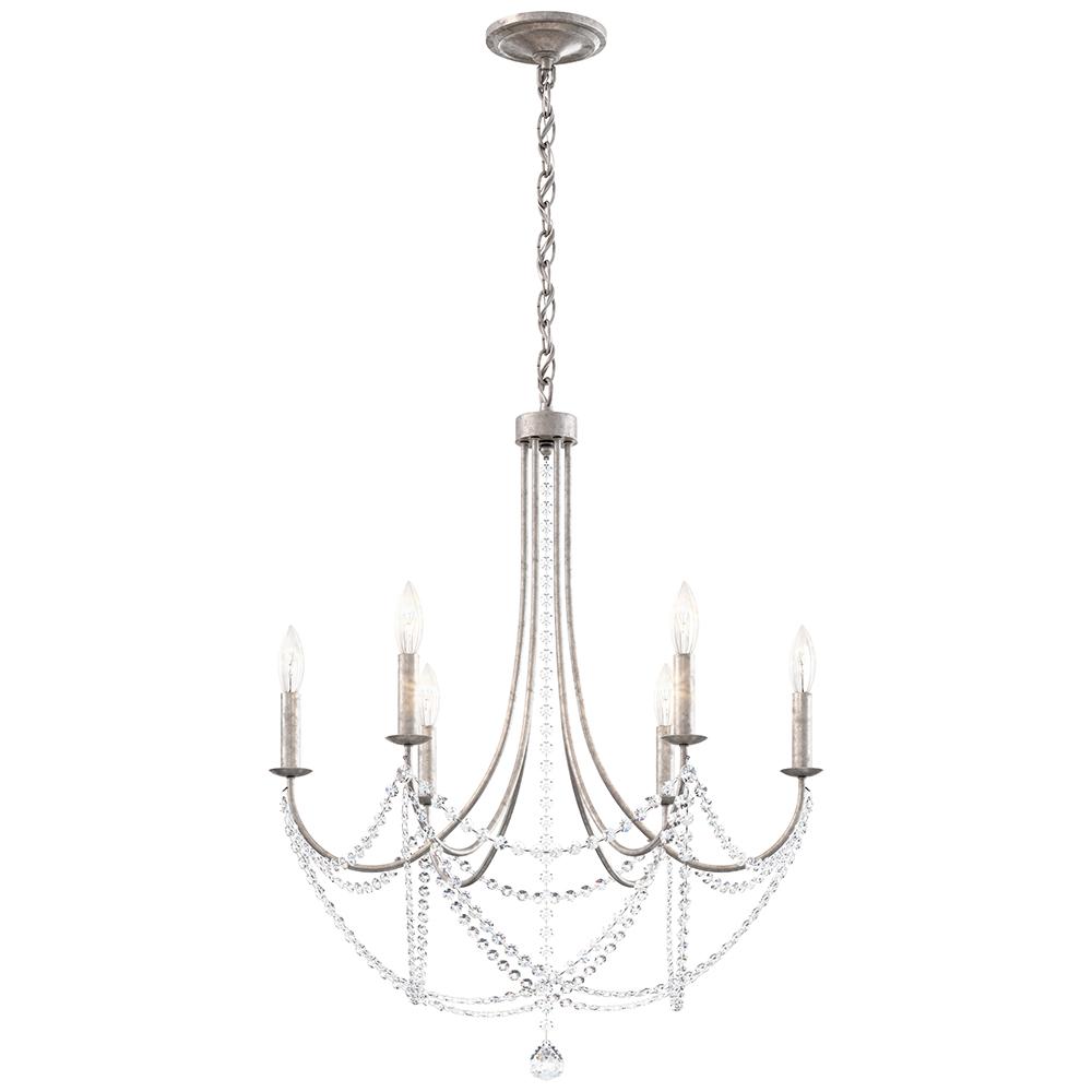 Verdana 6 Light 120V Chandelier in Heirloom Gold with Optic Crystal