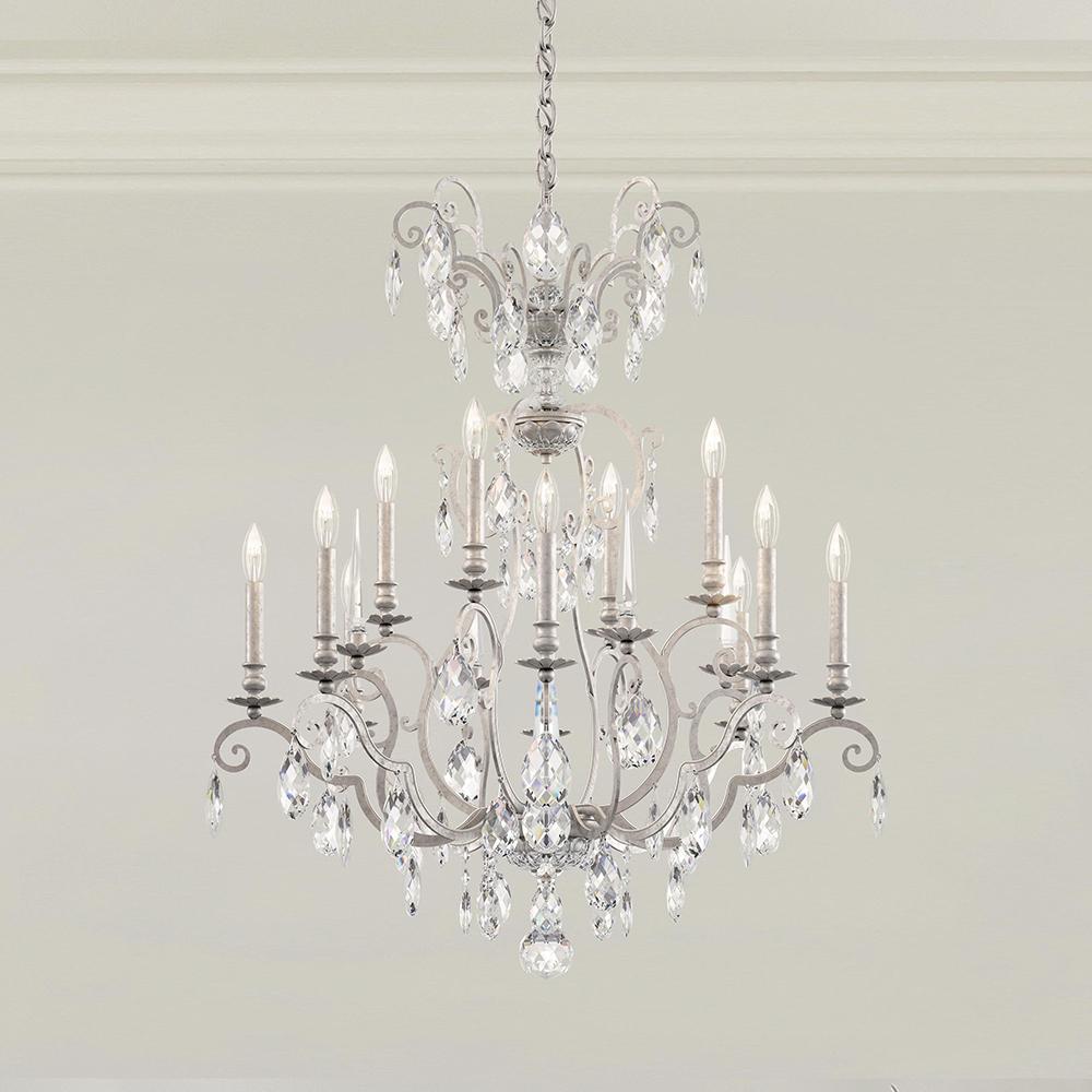 Renaissance Nouveau 12 Light 120V Chandelier in Heirloom Gold with Heritage Handcut Crystal