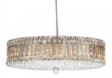 Schonbek 1870 6672O - Plaza 15 Light 120V Pendant in Polished Stainless Steel with Optic Crystal