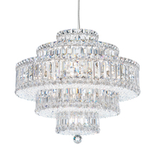 Schonbek 1870 6673O - Plaza 22 Light 120V Pendant in Polished Stainless Steel with Optic Crystal