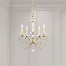 Schonbek 1870 BC7105N-44O - Priscilla 5 Light 120V Chandelier in Heirloom Silver with Optic Crystal