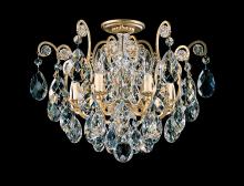 Schonbek 1870 3784-76 - Renaissance 6 Light 120V Semi-Flush Mount in Heirloom Bronze with Heritage Handcut Crystal