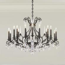 Schonbek 1870 RN3892N-48H - Renaissance Nouveau 18 Light 120V Chandelier in Antique Silver with Heritage Handcut Crystal