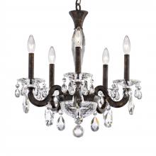 Schonbek 1870 S8605N-51R - San Marco 5 Light 120V Chandelier in Black with Radiance Crystal