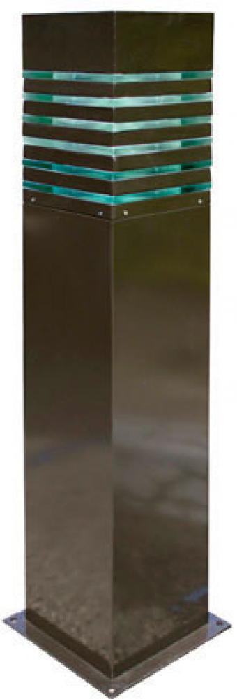 STEEL SQUARE BOLLARD 100W MH 120V