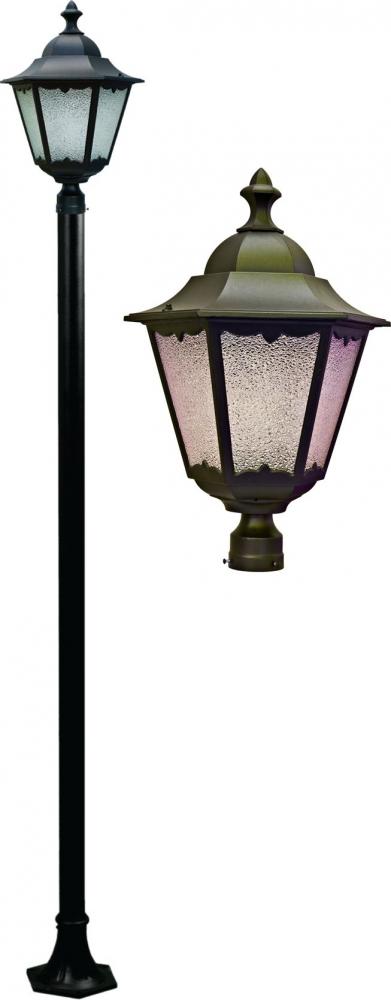 CAST ALUM LANTERN POST FIXTURE 70 WATT HPS 120V