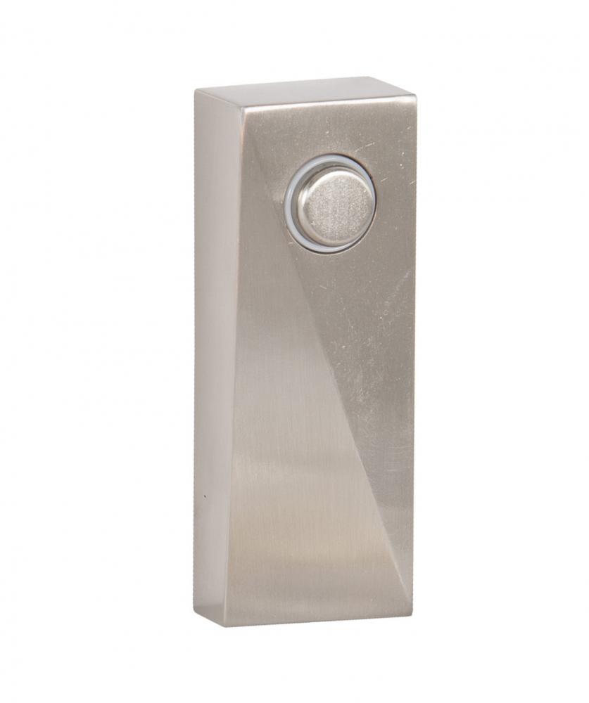 Surface Mount LED Lighted Push Button in Brushed Polished Nickel