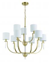 Craftmade 58229-SB - Fortuna 9 Light Chandelier in Satin Brass