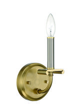 Craftmade 54861-BNKSB - Stanza 1 Light Wall Sconce in Brushed Polished Nickel/Satin Brass