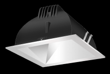 RAB Lighting NDLED4SD-WYYHC-M-S - RECESSED DOWNLIGHTS 12 LUMENS NDLED4SD 4 INCH SQUARE UNIVERSAL DIMMING WALL WASHER BEAM SPREAD 270