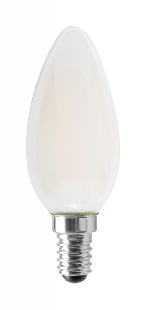 4.5 Watt; B11 LED; Frosted; 350 Lumens; 4000K; European base; 120 Volt