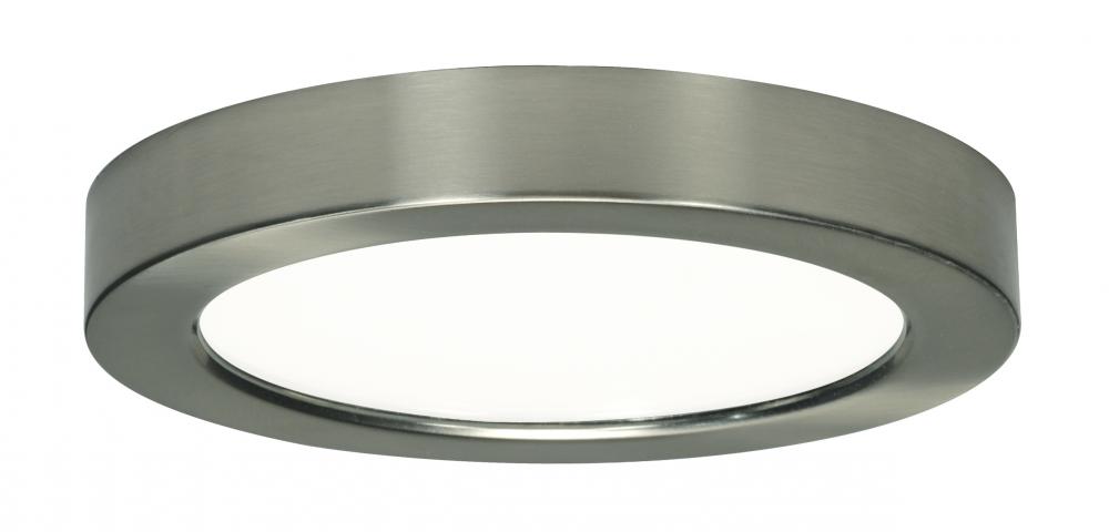 Blink - 13.5W- 7" Surface Mount LED - 2700K- Round Shape - Brushed Nickel Finish - 120V