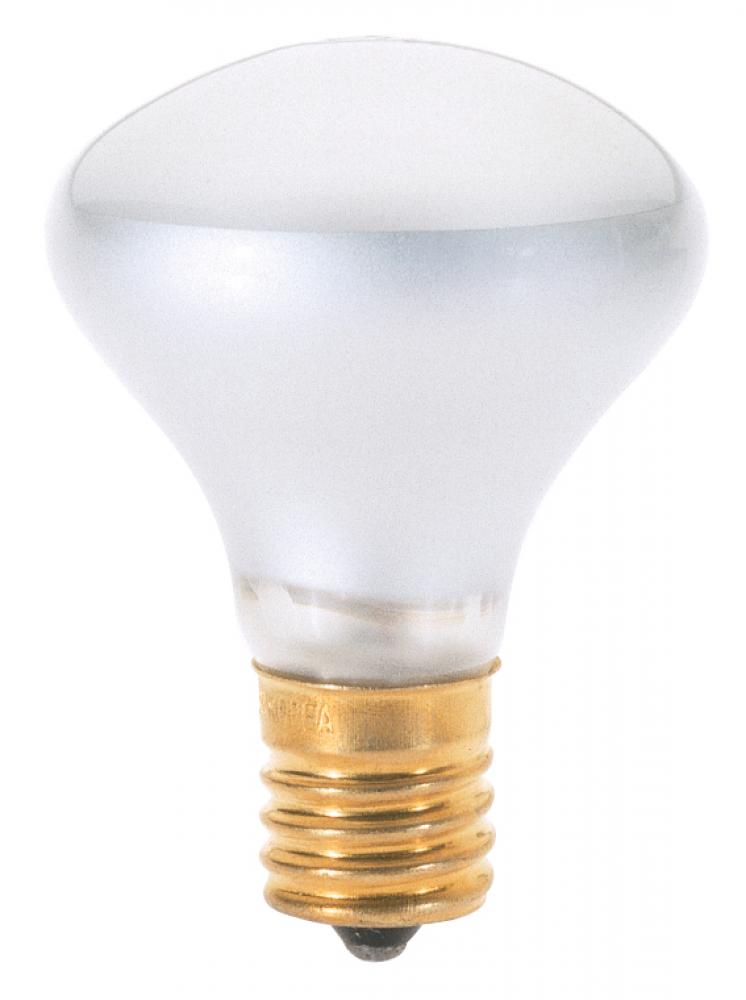 25 Watt R14 Incandescent; Frost; 1500 Average rated hours; 135 Lumens; Intermediate base; 120 Volt;