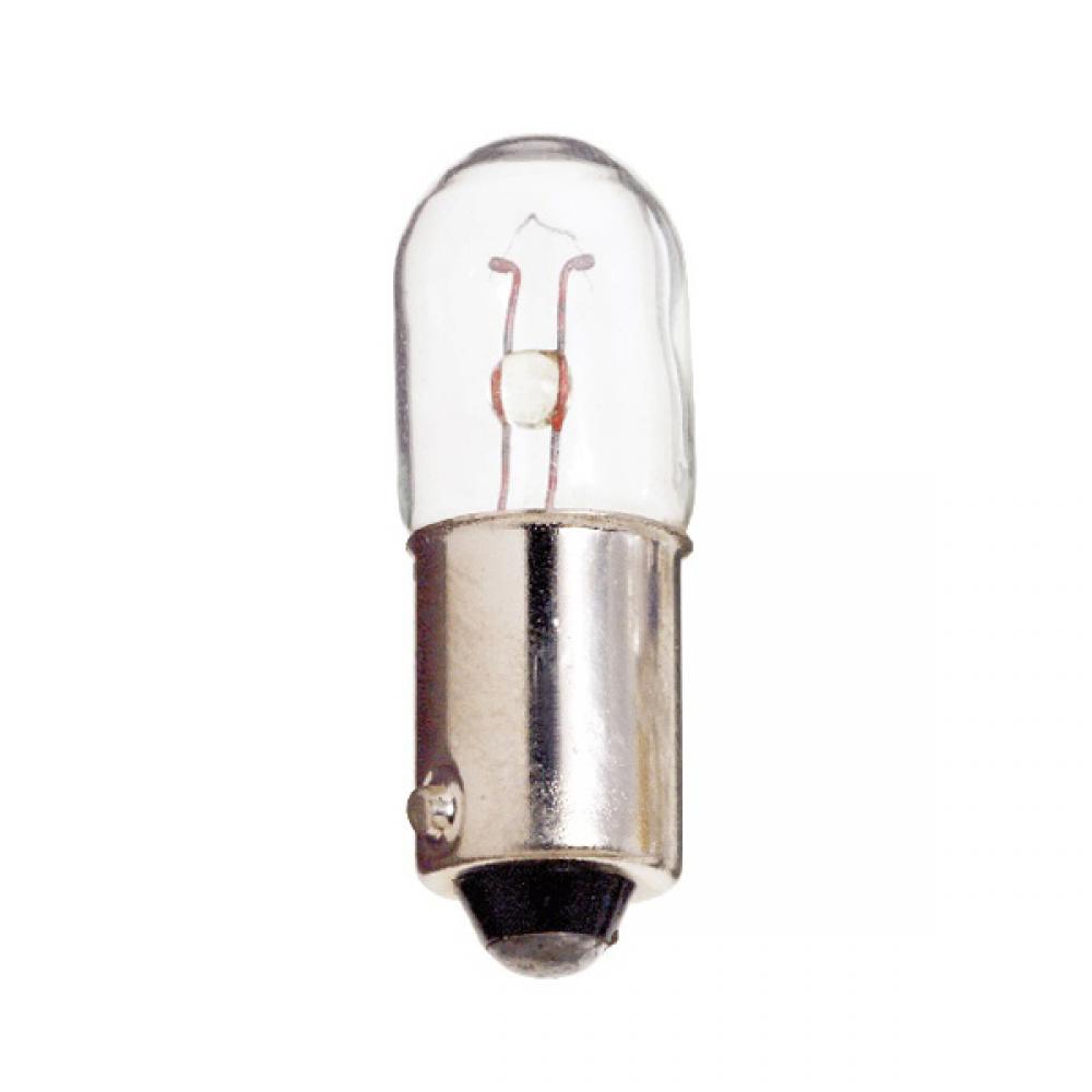 0.95 Watt miniature; T3 1/4; 5000 Average rated hours; Miniature Bayonet base; 6.3 Volt