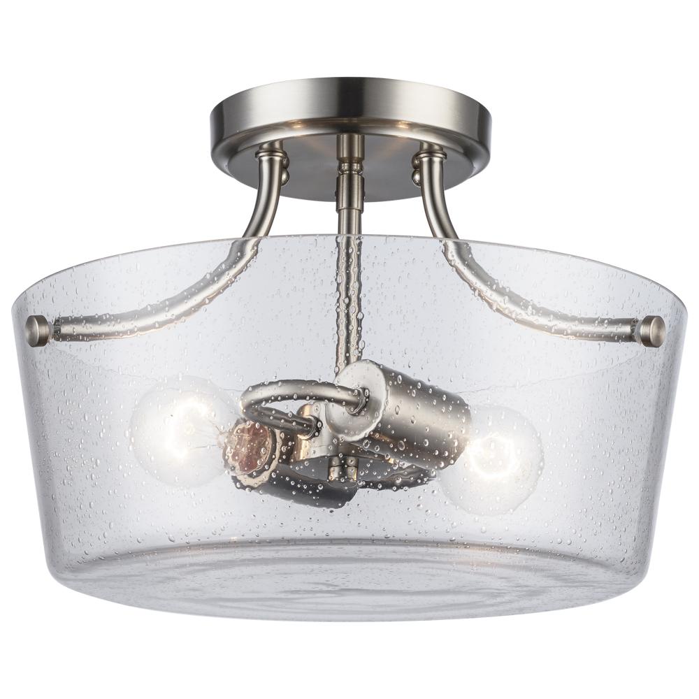 Flush Mount Lighting Brushed Nickel