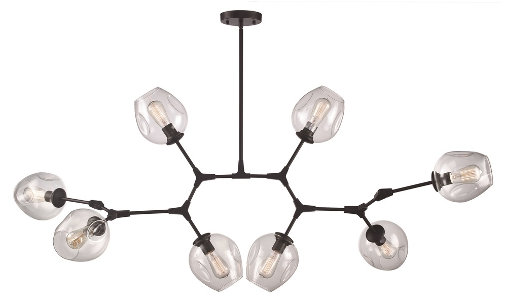 Quantum 55.75-In. 8-Light, 8-Shade Indoor Pendant